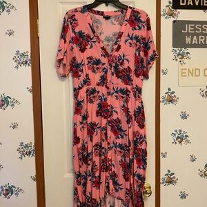 Torrid button up midi dress